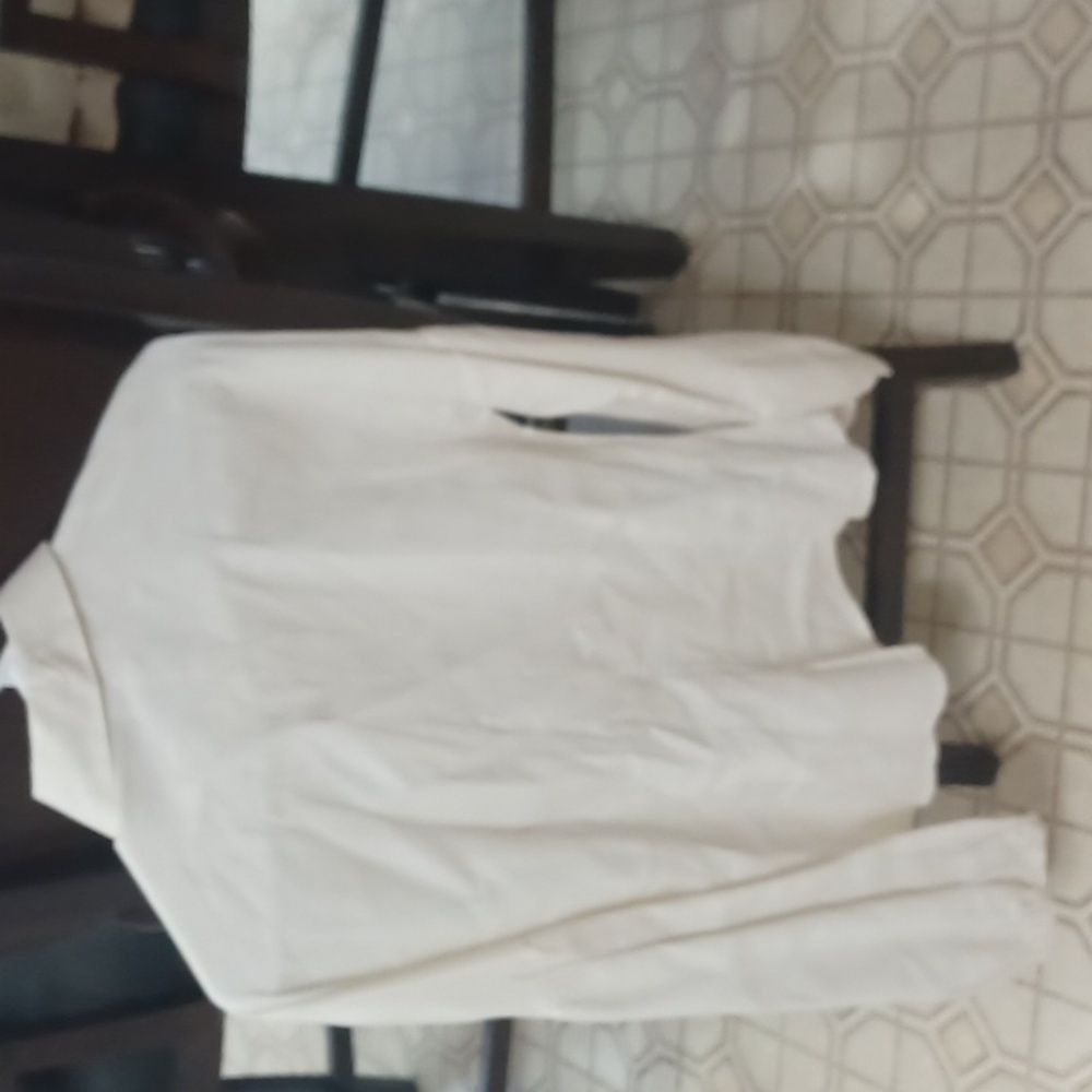 SIZE 10 ANN TAYLOR LOFT CREAM BLOUSE - Picture 3 of 5